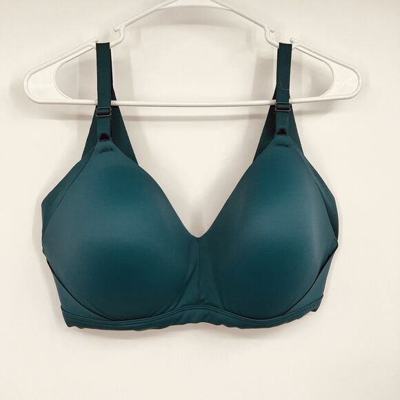 Warners Women's TShirt Bra XL Wireless Padded Boost Lift No Side Effects Comfort - Picture 4 of 10